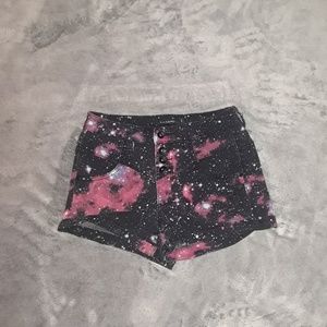 Galaxy Print Shorts